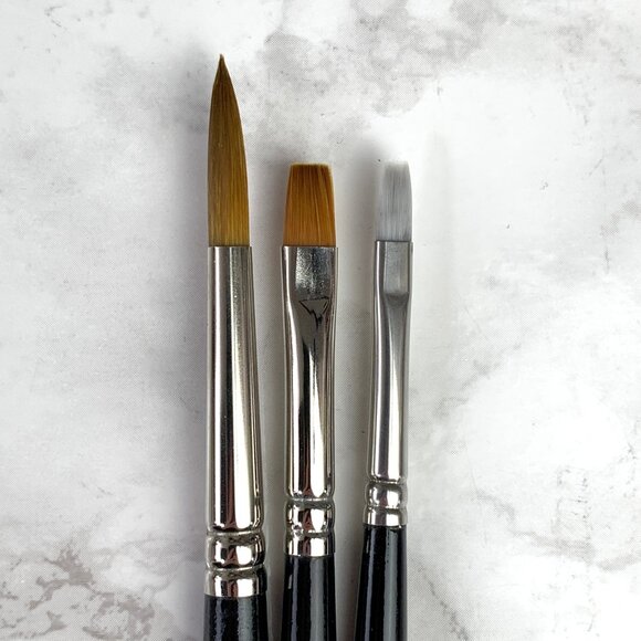 Trekell Paint Brushes (3) - Acrylic, Gouache or Watercolor - Picture 2 of 4